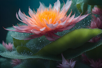 close up of pink lotus