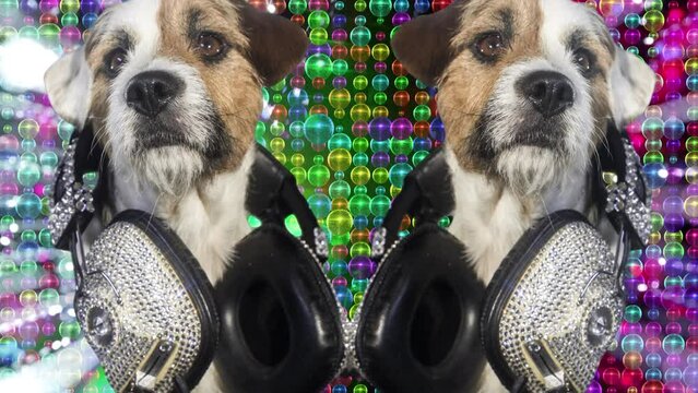 disco dog in party setting