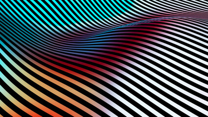 Background of the metal texture abstract curve pattern,3d rendering