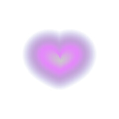Blur Heart tunnel gradient y2k. Aesthetic gradient with heart shape for valentines day. Vector illustration