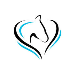 Creative Silhouette of a mythical creature of pegasus on a white background. Horse logo design with wings on hind legs. vector template	