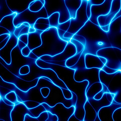 Blue glowing multidimensional plasma force field. Abstract glowing background