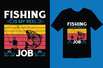 Fishing T-shirt Design