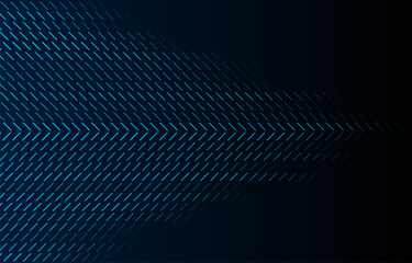 Blue minimal glowing tech background with geometric lines. Vector design
