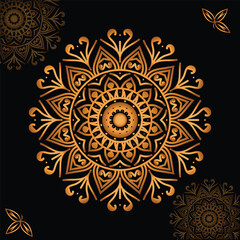 Mandala flower beautiful vector decorative element and    background