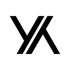 creative letter y y icon logo design - obrazy, fototapety, plakaty