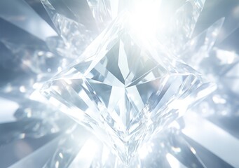 Diamond heavenly light abstract background