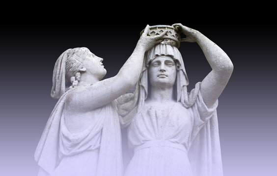 Queen of Egypt Cleopatra with a crown on her head