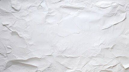 Glued White Paper Poster Texture Background