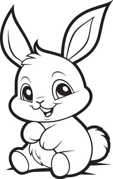 coloring page rabbit