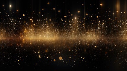 A meticulous arrangement of dots forming an abstract luxury background, with gold particles shimmering throughout
