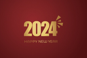 Chinese Lunar New Year festival 2024 celebration, Happy New Year background decorative elements.