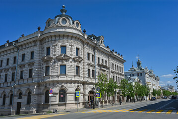 Alexandrovsky Passage building on Kremlin Street in Kazan