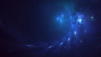 Fototapeta premium 3D manual rendering abstract fractal polygon background 