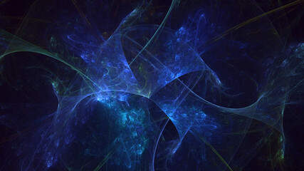 3D rendering abstract fractal business background