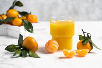 freshly squeezed refreshing orange juice