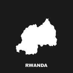 Rwanda map icon
