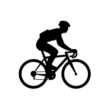 Cycling Logo Monochrome Design Style