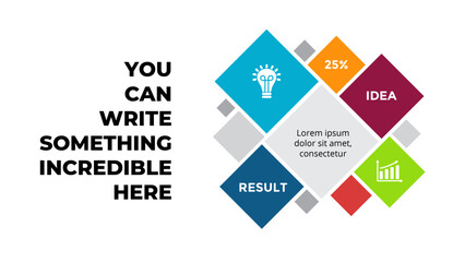 Infographic elements design for presentation, can be used for presentation, workflow layout, diagram, annual report, web design.