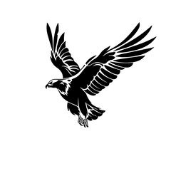 golden eagle Logo Monochrome Design Style
