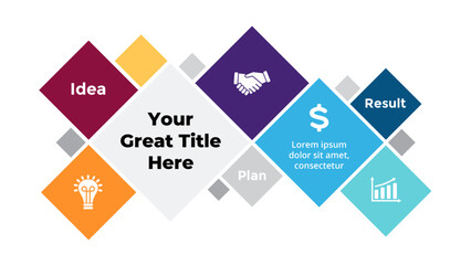 Infographic elements design for presentation, can be used for presentation, workflow layout, diagram, annual report, web design.