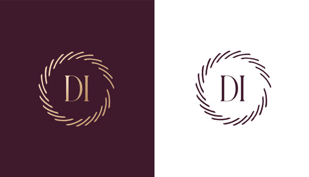 DI logo design vector image