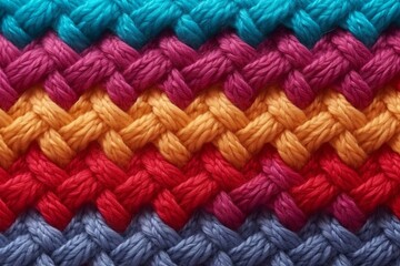 Background with knitted plaid texture