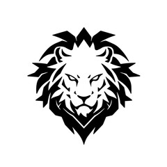 Lion Logo Monochrome Design Style