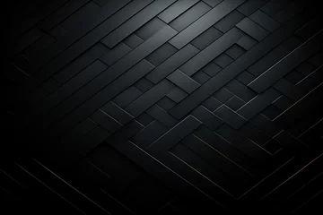 Foto op Plexiglas texture abstract dark Modern background grid Geometric black pattern metal mesh wallpaper design metallic carbon textured industrial grill seamless fiber © akkash jpg