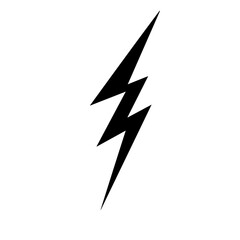 thunder bolt Logo Monochrome Design Style - obrazy, fototapety, plakaty