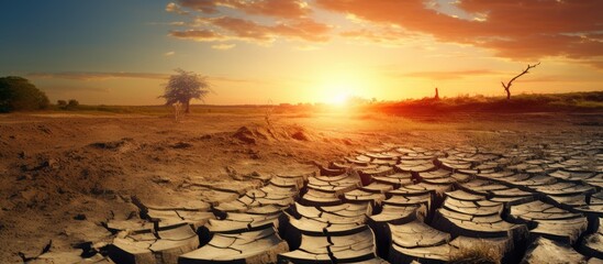 Impact on environment due to dirt, mud, flood: global agricultural issues causing food shortage, cracked soil, desertification, water and pollution, energy, climate change.