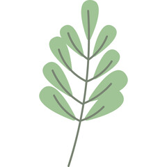 Aesthetic Leaf Element