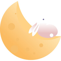 Rabbit And Moon
