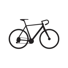 Foto op Canvas cyclocross bike icon vector © Abimanyu
