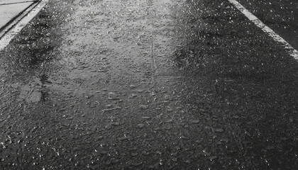 Fototapeta premium Asphalt when it rains