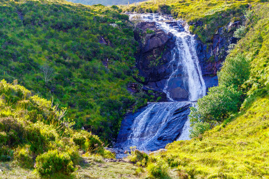 Eas a Bhradain waterfall, in the Isle of Skye