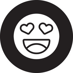 Fototapeta premium in love glyph icon