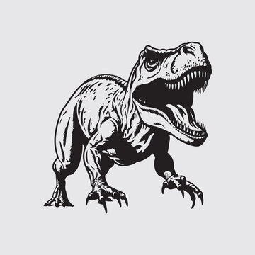 T Rex Vector Images, Illustration Of a T Rex