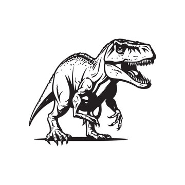 T Rex Vector Images, Illustration Of a T Rex