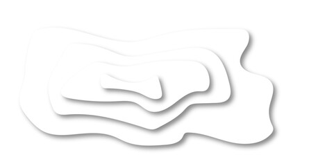 White abstract papercut layered black posters. Vector illustration. Cover layout template. Material design concept. Fluid shapes brochure template. For banner, identity card, cover.