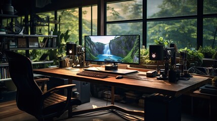 Stylish room with PC Setup