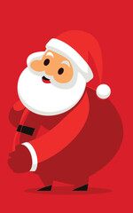 cartoon santa claus