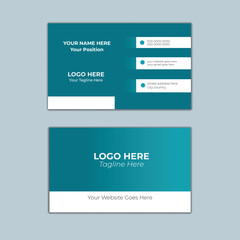  elegant business card site design template. double sided business card.Classic Simple and Clean design. design vector abstract creative.Business card for business and personal use.
