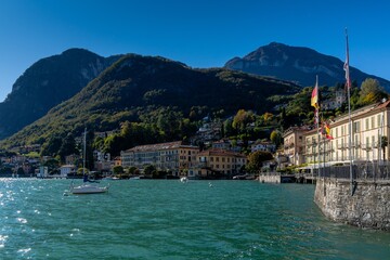 picturesque Menaggio village on the shores of Lake Como in Lombardy