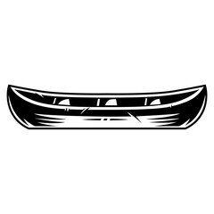 canoe silhouette icon