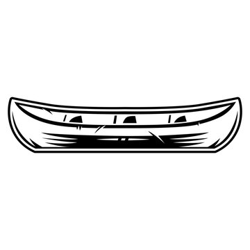 canoe silhouette icon