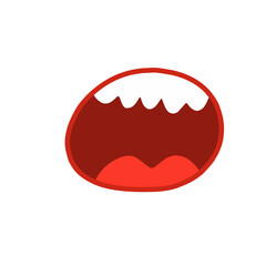 cartoon mouth vector