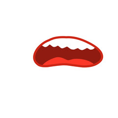 cartoon mouth vector