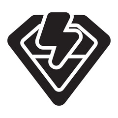 superhero glyph icon