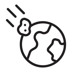 catastrophe line icon